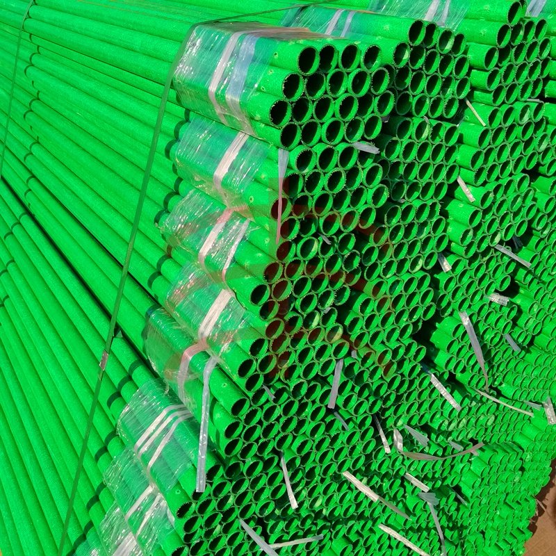 厂家批发玻璃纤维管 百香果大棚种植支架搭建绿色包毡管 定制大小壁厚